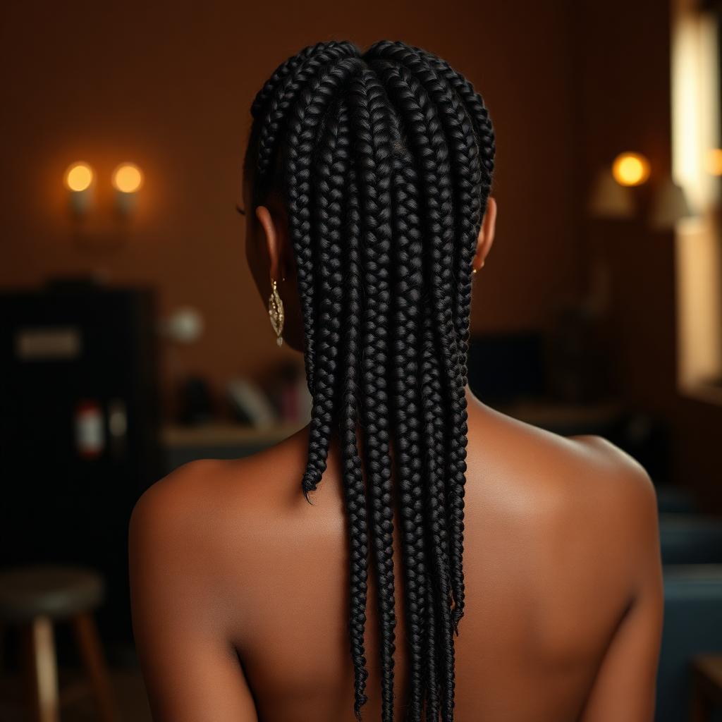 long braids back view